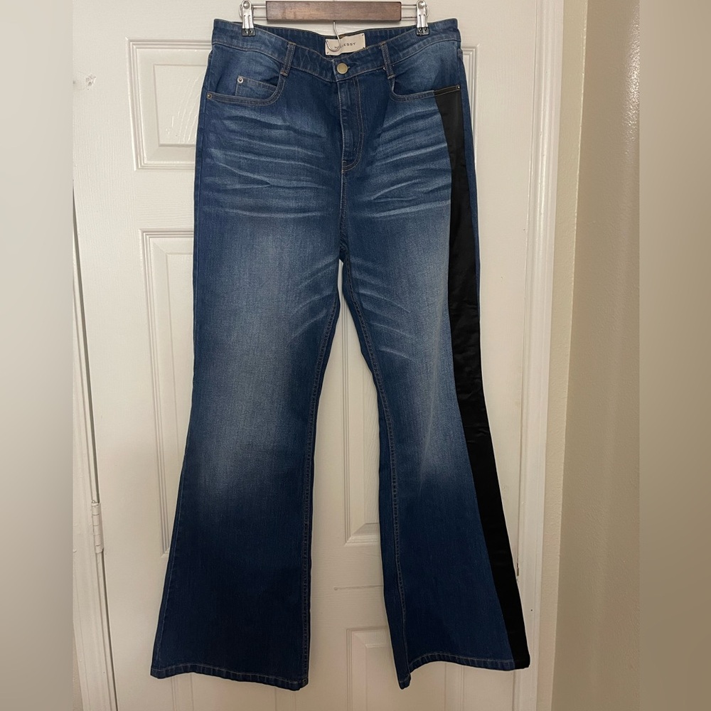 HELLESSY Bartlett Silk Side-Stripe Jeans